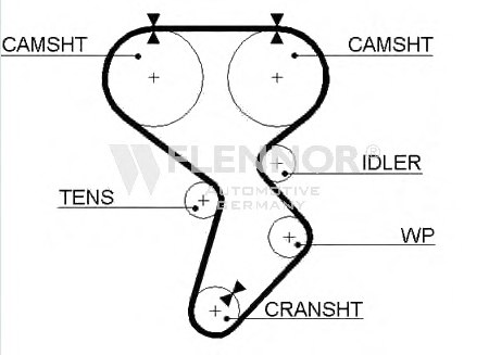 FLENNOR 4403V Timing Belt